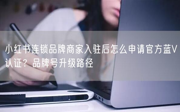 小红书连锁品牌商家入驻后怎么申请官方蓝V认证？品牌号升级路径