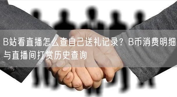 B站看直播怎么查自己送礼记录？B币消费明细与直播间打赏历史查询