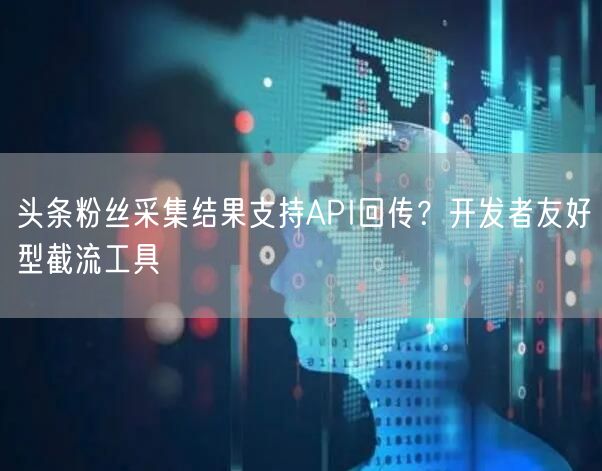 头条粉丝采集结果支持API回传？开发者友好型截流工具