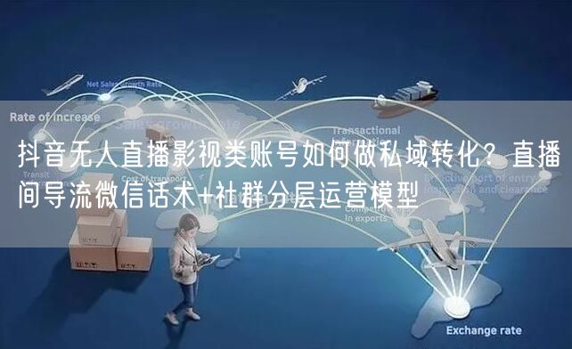 抖音无人直播影视类账号如何做私域转化？直播间导流微信话术+社群分层运营模型