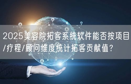 2025美容院拓客系统软件能否按项目/疗程/顾问维度统计拓客贡献值?