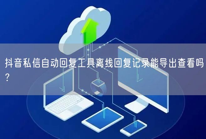 抖音私信自动回复工具离线回复记录能导出查看吗？